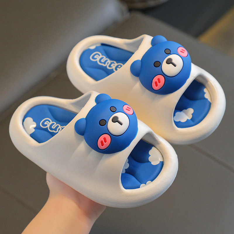 Children's Slippers 2025 New Kidsren's Non-Slip Super Soft Baby Indoor and Outdoor Wear Bear Head Small Kidsren's Shoes