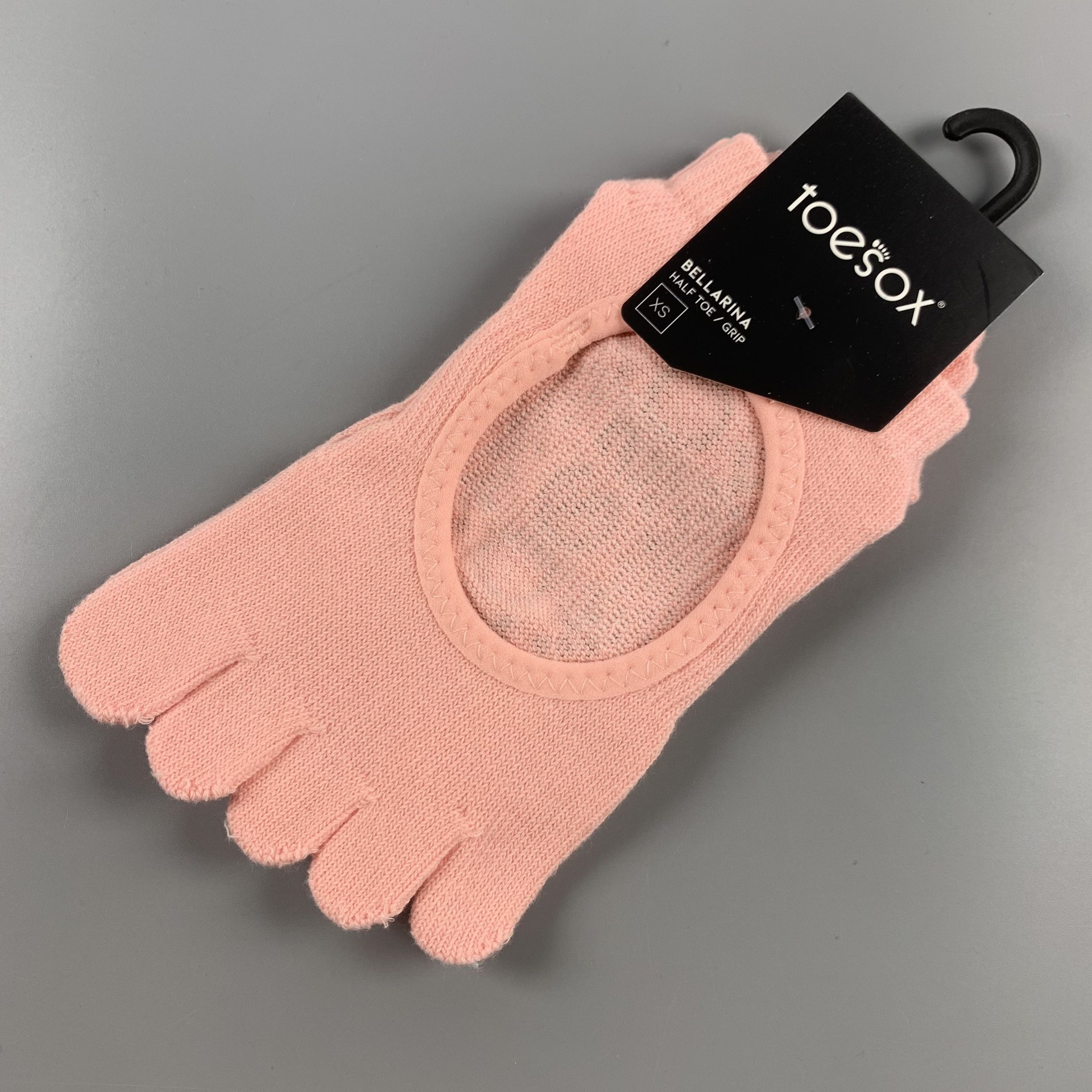 Dispensación antideslizante pilates calcetines entrenamiento de acondicionamiento físico en interiores para damas calcetines de división de cinco dedos calcetines sin rastro