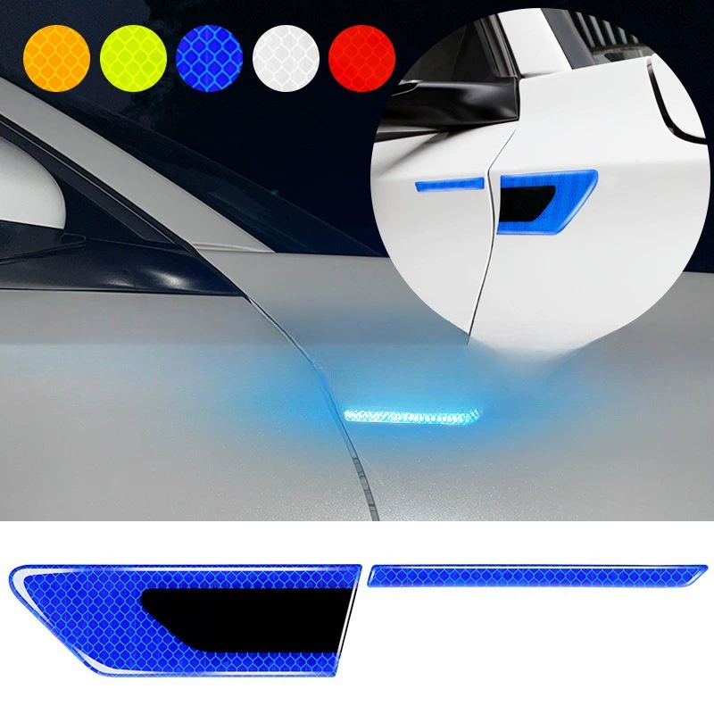 Листовая пластина автомобиля Светоотражающая противоударная полоска эпоксидный клей для украшения тела предупреждающая наклейка универсальная декоративная наклейка для тела