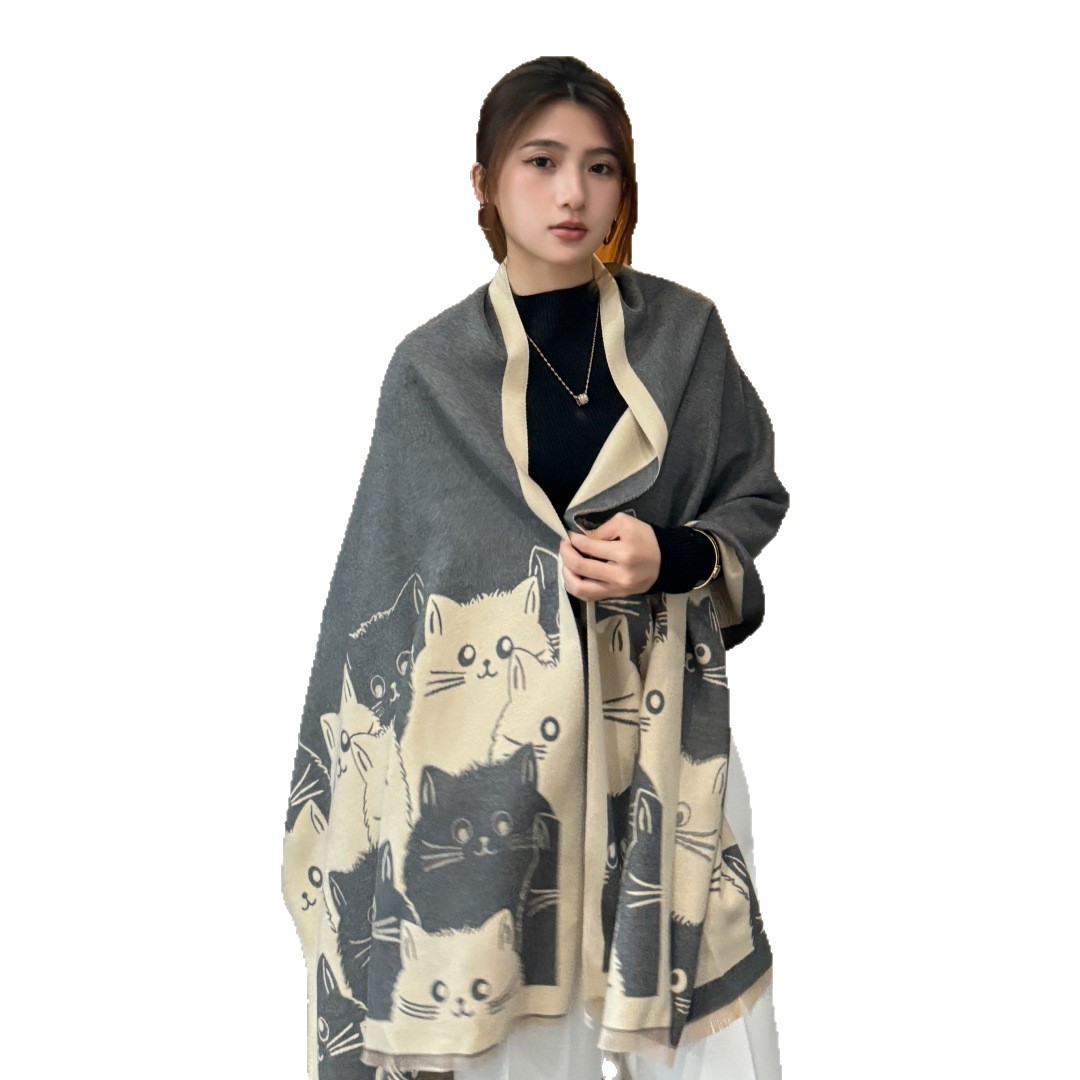 Scialle in cashmere di lusso per donna elegante sciarpa_voghion.com