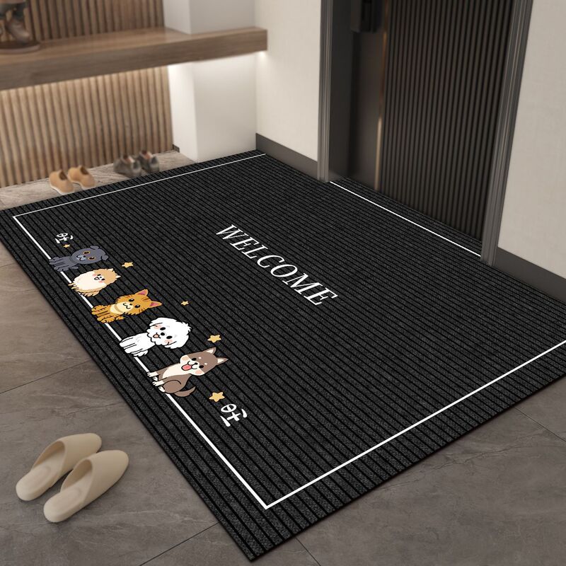 High-End Home Entrance Door Floor Mats, Entrance Shoe-Changing Area, Stain-Resistant Anti-Slip Mats, Cuttable Door Entrance Carpets