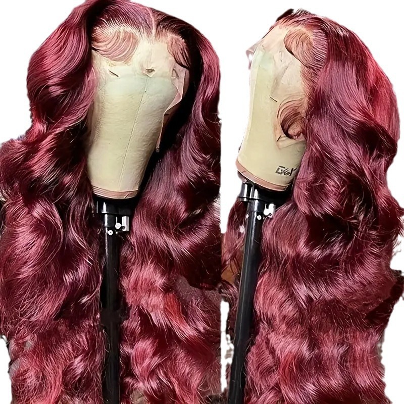 Parrucca lace front lunga e mossata con riga centrale sintetica_voghion.com