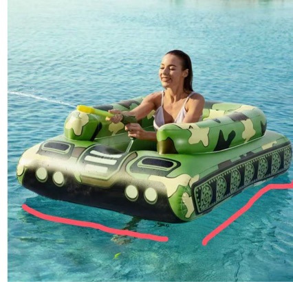 Water tank for amusement park