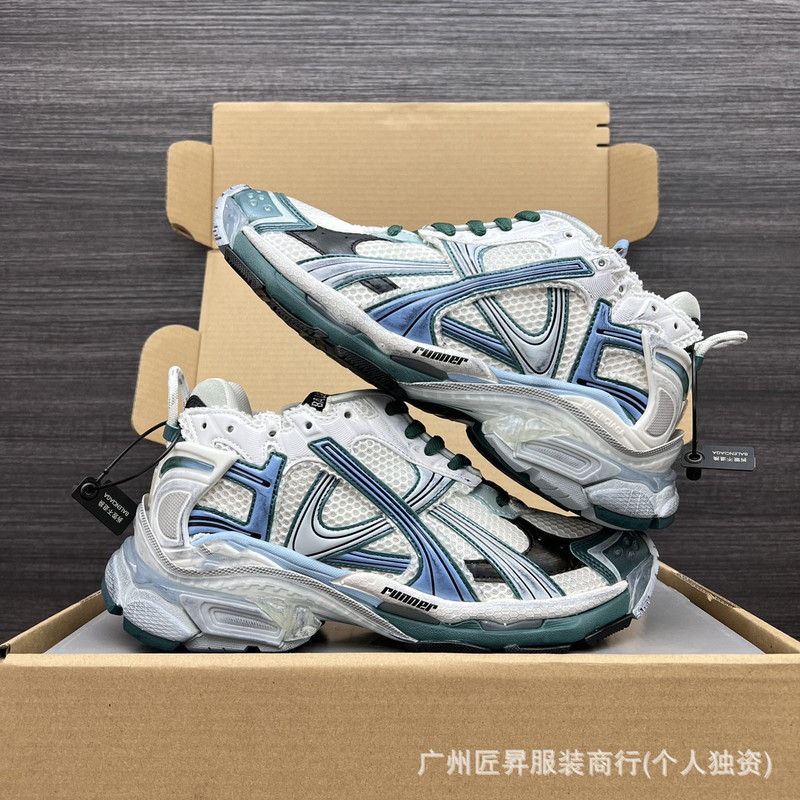 跨境专供毒家现货25ss纯原版本巴黎B家涂鸦做旧休闲运动鞋|undefined