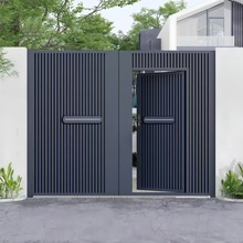 铝合金庭院门别墅花园入户门农村自建房小院子门户外铝艺双开大门