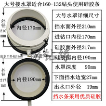 过墙孔空调斜孔水钻机防水罩防水防污袋打孔水钻钻头防尘罩油烟机