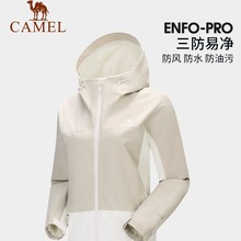 骆驼户外山系冲锋衣女单冲新款春季露营外套防风防水旅行服男批发