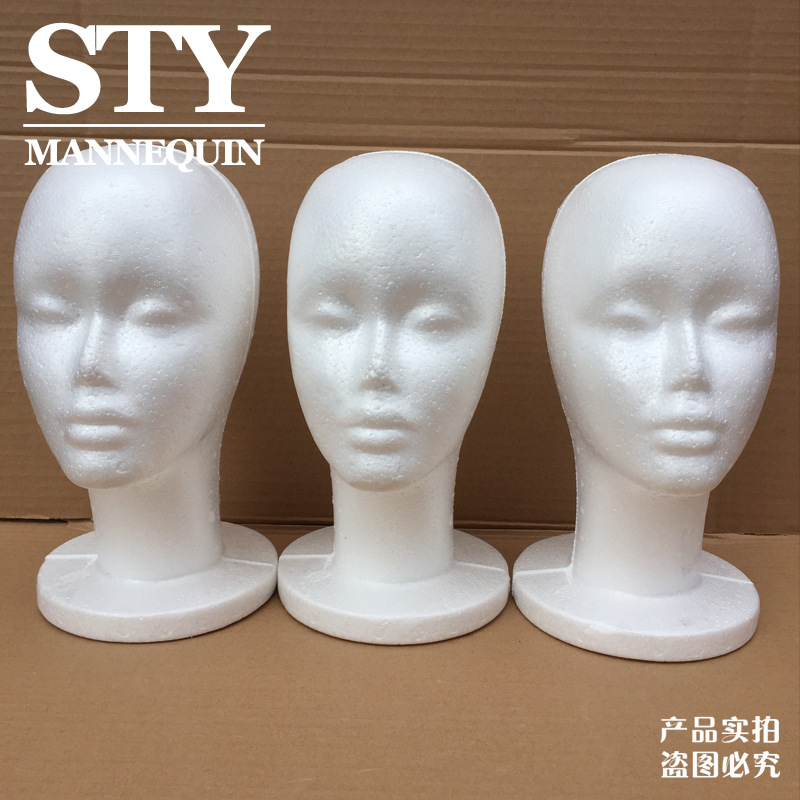 Foam head model head female dummy head l...