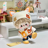 Милая хлопковая кукла, сменная шапка, комплект для одевания, лиса, 20см, детская одежда