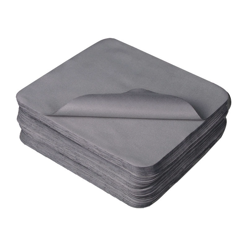 Оптовая продажа игольчатая ткань темно-серая ткань для очков Безворсовая протирочная ткань стираемый экран ткань для чистки линз мобильного телефона