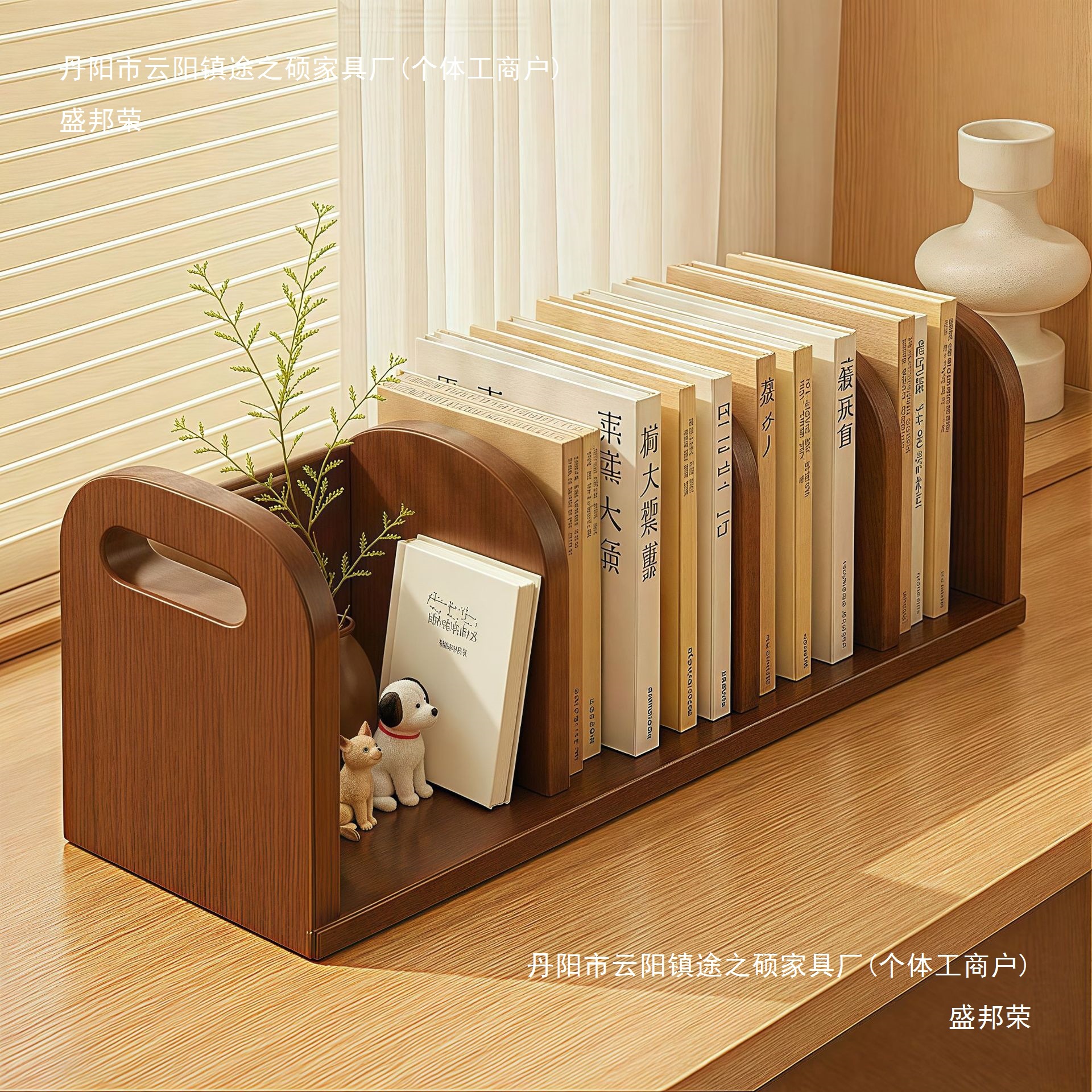 Solid Wood Bookshelf Desk Storage Rack Simple Small Desktop Bookcase Student Desk Bookshelf Small Book Storage Rack