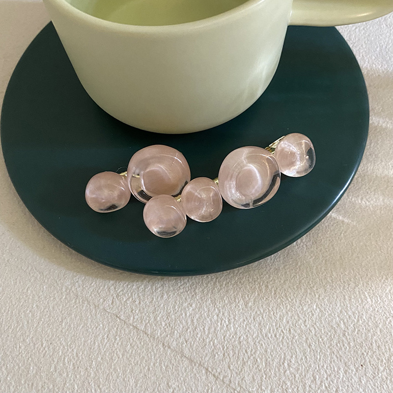 Fermaglio capelli vintage coreano con perline rotonde estate_voghion.com