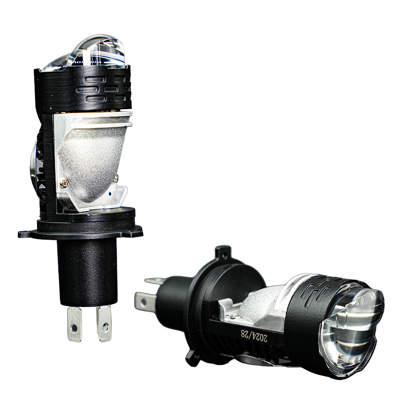 Faro LED Bi-Lente para Auto H4 de Aluminio Impermeable IP67, Alta Potencia para Autos y Motocicletas