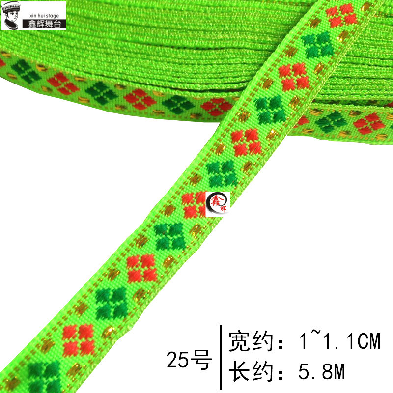 Cinta de Encaje Étnico de 1 cm de Malla Hexagonal y Polietileno para Artesanías