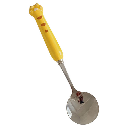 Cute and High-Quality Spoons - Whimsical Tiger Cartoon Children's Dessert Spoons - Small Spoons Wholesale - Jieyang Ceramic Spoons