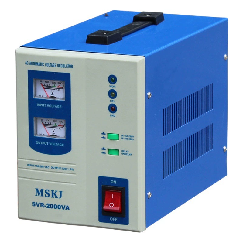 В наличии оптом SVR Электронный регулятор напряжения переменного тока однофазный Высокоточный промышленный производитель поставляет бытовой регулятор напряжения