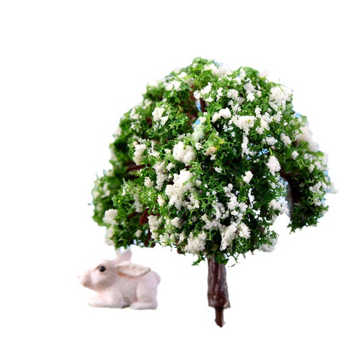 Sand table model, simulated Christmas tree, micro-landscape ornaments, cherry blossom tree succulent accessories material, Zakka accessories