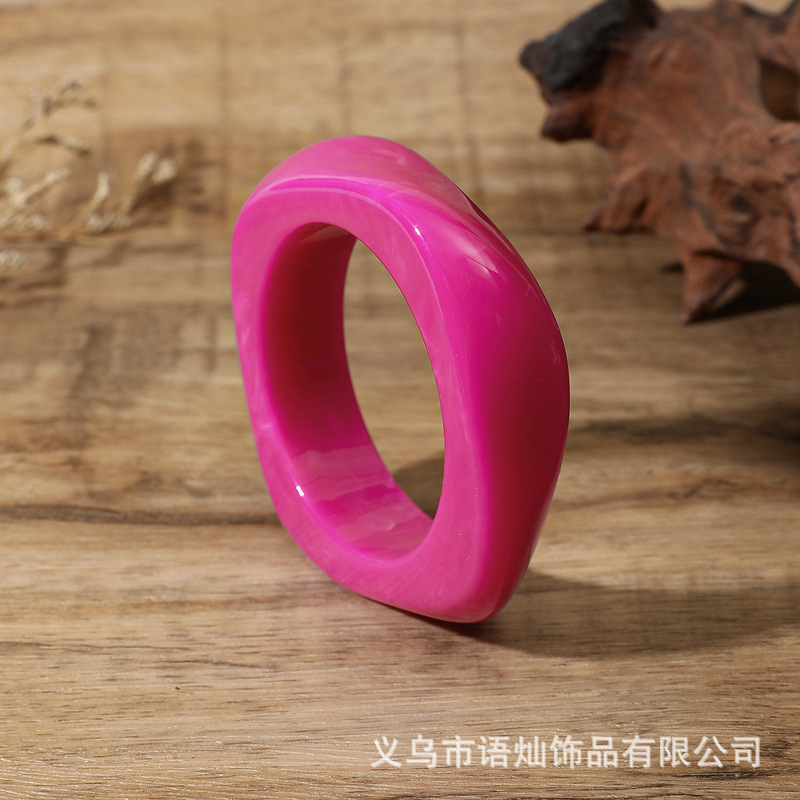 ドーパミン樹脂新しい樹脂ブレスレット女性のハイエンド気質ブレスレットインニッチユニークなブレスレットハンドジュエリー|undefined