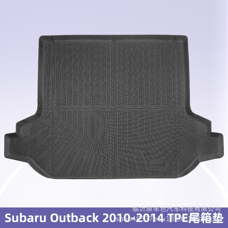 Aplicable a Subaru Outback 2010 - 2014 TPE Foot Pads 3D All-Weather Material Backpack Pads