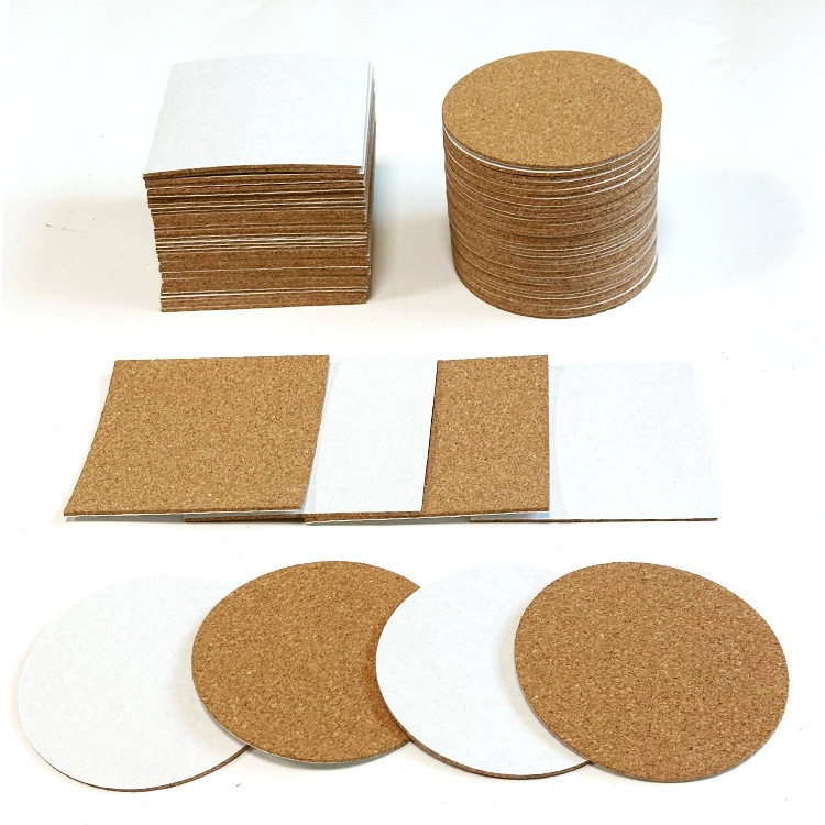 Точечный клейкий пробковый коврик, квадратный круглый пробковый самоклеящийся противоскользящий коврик, сделай сам, креативная каменная роспись, керамический нижний коврик