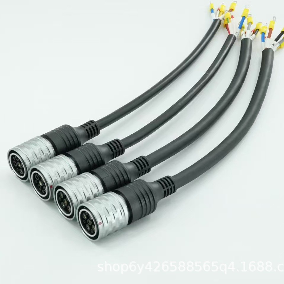 航空插头IP44防水插头EV充电桩专用工业插欧标母插TUV认证电源线