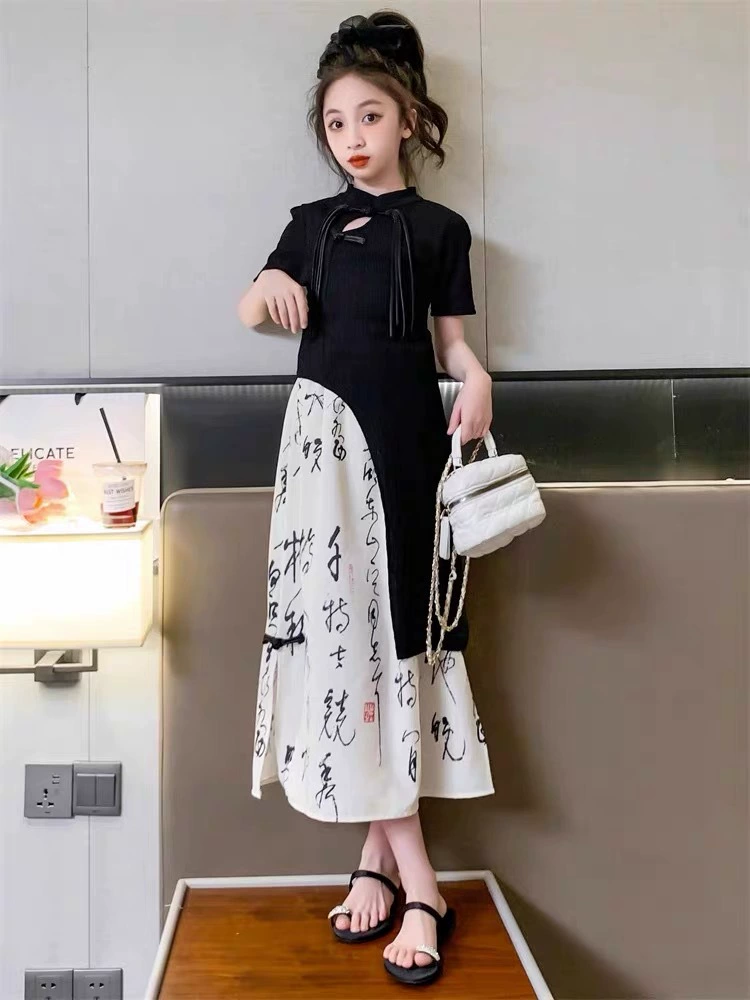 Cloth, summer set, cheongsam, Chinese style