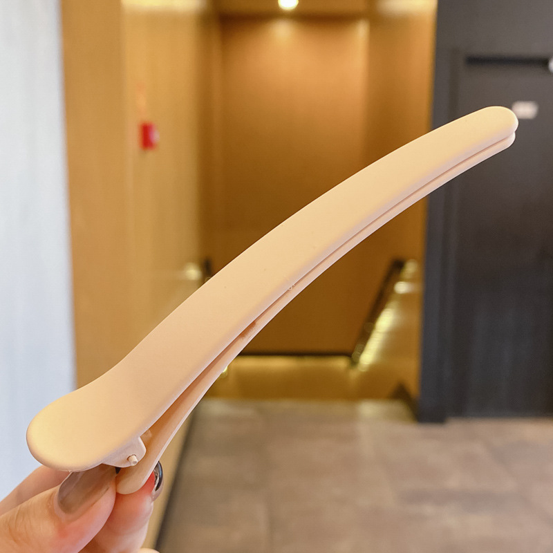 Clip de boca de pato de dopamina de color posicionamiento pin de cabello sin rastro para mujeres maquillaje especial pin de cabello lateral un clip de cabello