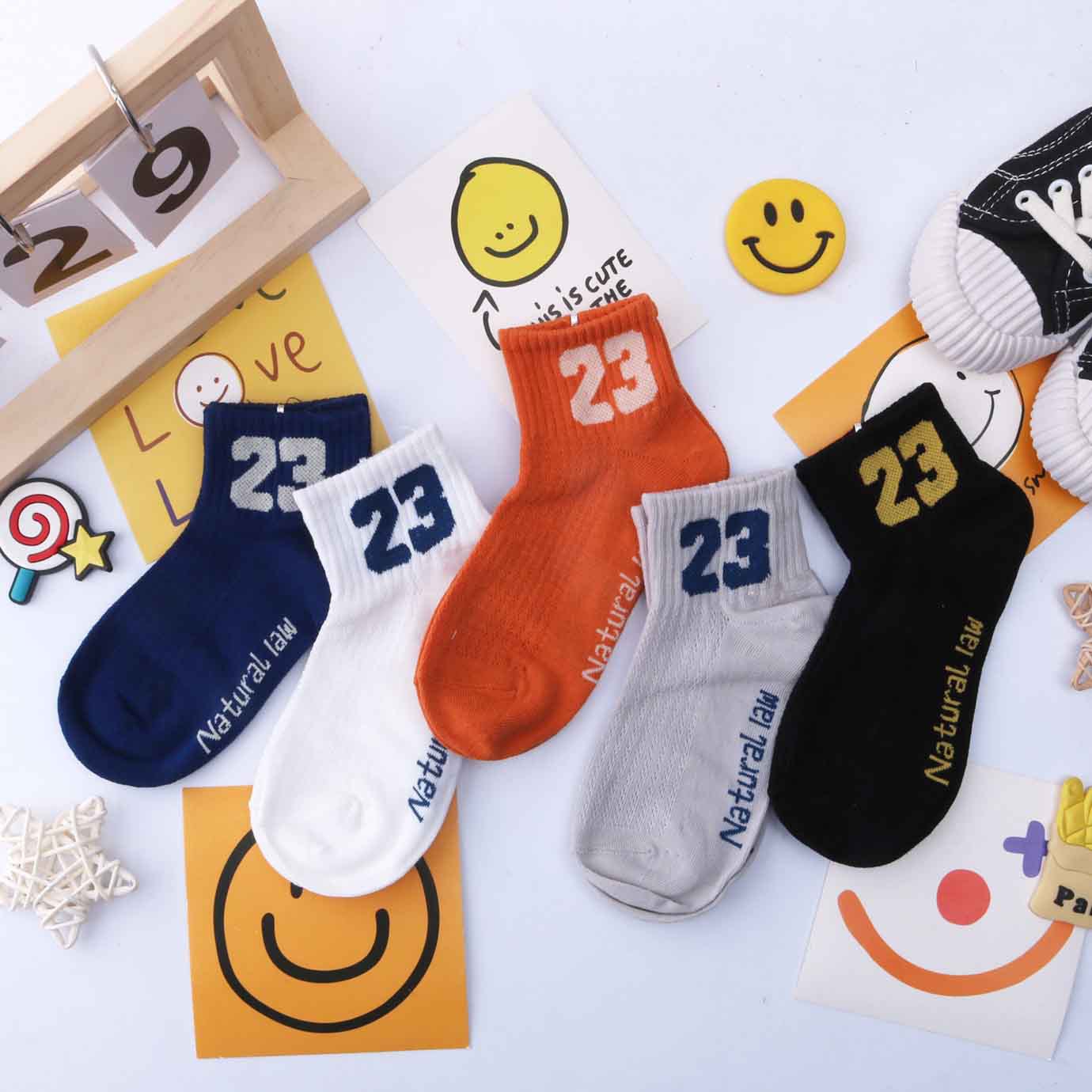 Summer breathable children's sports socks for men and women for…