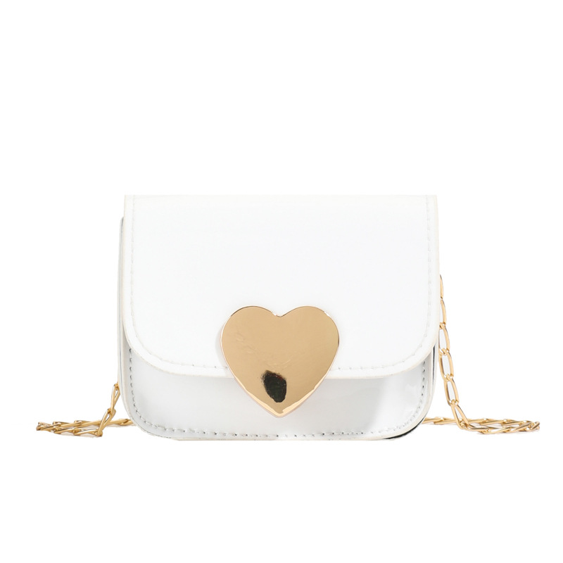 Estilo occidental mini bolso de hombro para niños y niñas dulce amor cadena de moda bolso de mensajero para bebé nuevo bolso cuadrado pequeño para niños