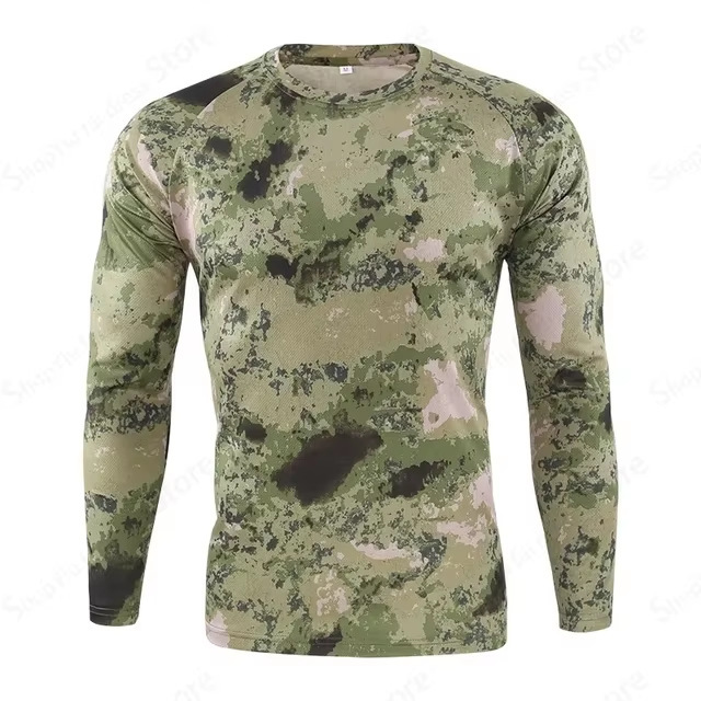 Source Factory--Men's Long Sleeve T-Shirt with 3D Camouflage Print Pattern, Fashionable Camouflage Clothing for Men and Women Source Factory--Men's Long Sleeve T-Shirt with 3D Camouflage Print Pattern, Fashionable Camouflage Clothing for Men and Women