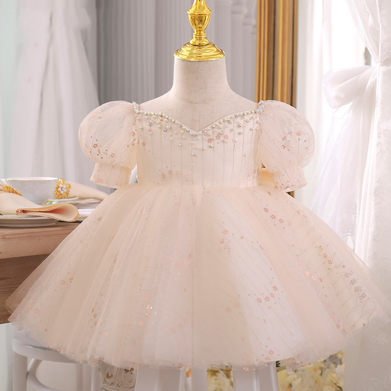 One-year-old baby girl dress summer chil...