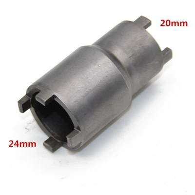 Motorcycle Repair Tools Gy650 Cg125 Jh70 Clutch Oil Pump Nut Removal Four-Claw Socket (Mühərrik tənzimləmə alətləri) - double-headed-four-claw-sleeve-grey