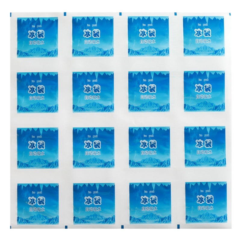 Spot Wholesale Self-Absorbing Water Ice Pack, Water-Free 24-Grids Disposable Ice Pack, Aviation Aquatic Food Preservation and Assembly