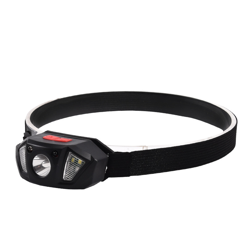 Transfronterizo nuevo portátil al aire libre camping noche pesca fuerte luz LED linterna de inducción USB de carga corriendo faro