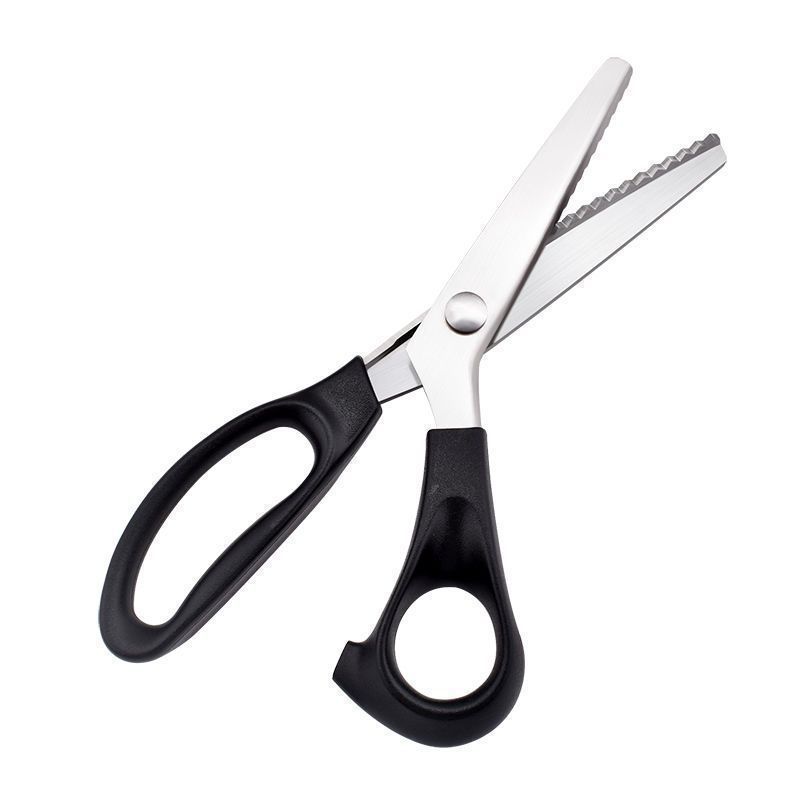 Lace scissors sewing-free sewing scissors sewing scissors triangle wave tooth cloth scissors handmade scissors stainless steel scissors