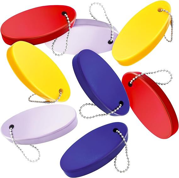 Oval Swimming Floating Keychain Buoy Buoy Floating Key Ring Beach Floating Key Chain