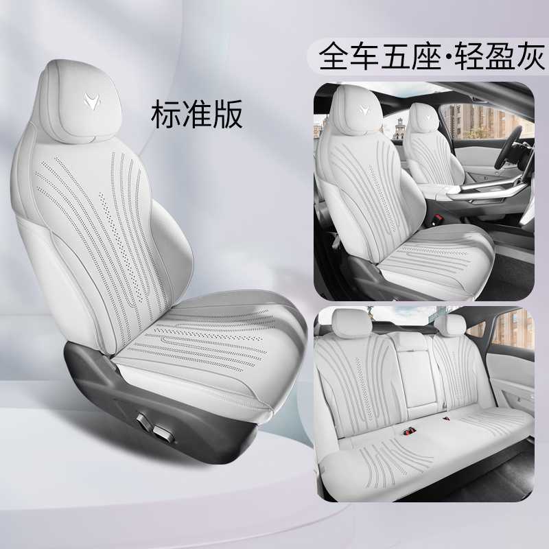 Jihu – Modelə uyğun (Original) oturacaq örtükləri T5 2024 Car - light-grey-standard-note-car-model-year