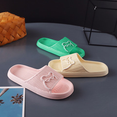 2023 Summer Slippers Indoor Home Hospitality Non-slip Bathroom Bath Sandals Women Men Cartoon Home EVA