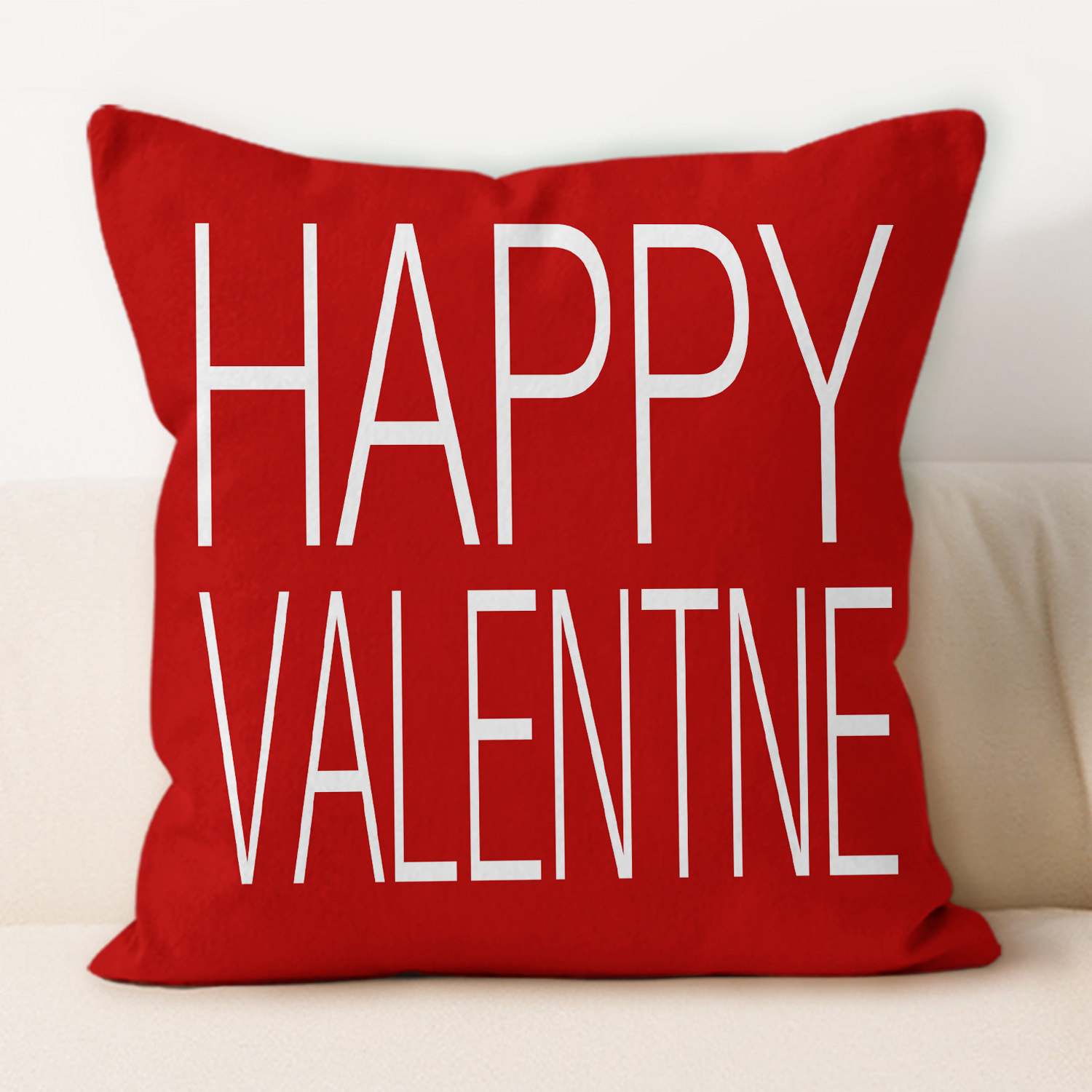 Amazon nuevo día de San Valentín almohada de asiento sofá cubierta de cojín lino estampado a cuadros rojos almohada de decoración para el hogar