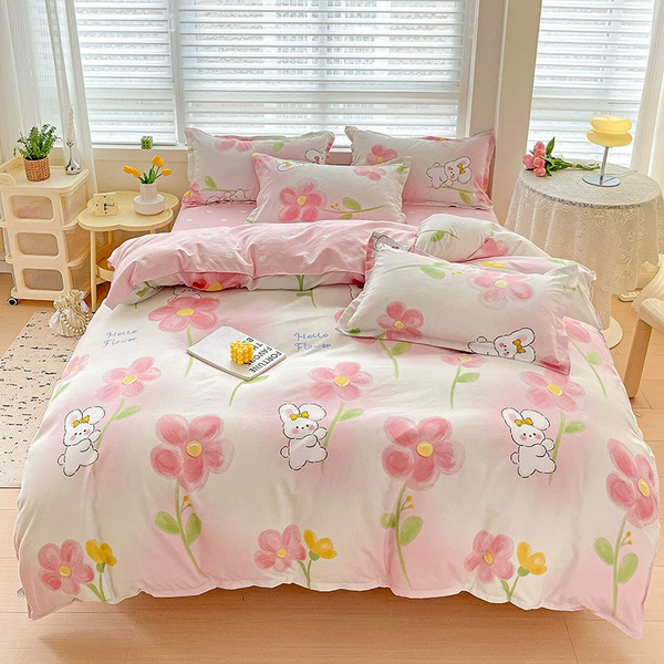 W-Flower Rabbit [no pilling/non-fading]