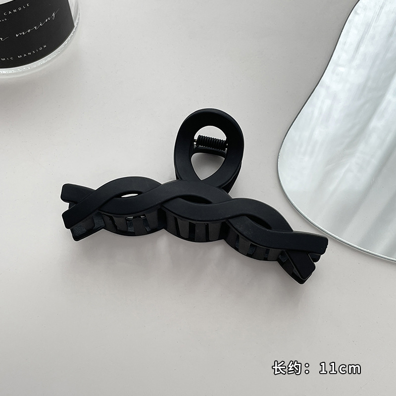 Horquilla de temperamento elegante francés, pinza de tiburón de acrílico para mujer, pinza de agarre grande, accesorios para el cabello, horquilla de sensación de alta calidad al por mayor