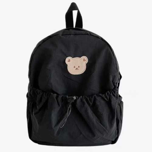 INS Korean style simple cartoon bear children's backpack, multi-functional and convenient storage mommy bag for parents and children when going out