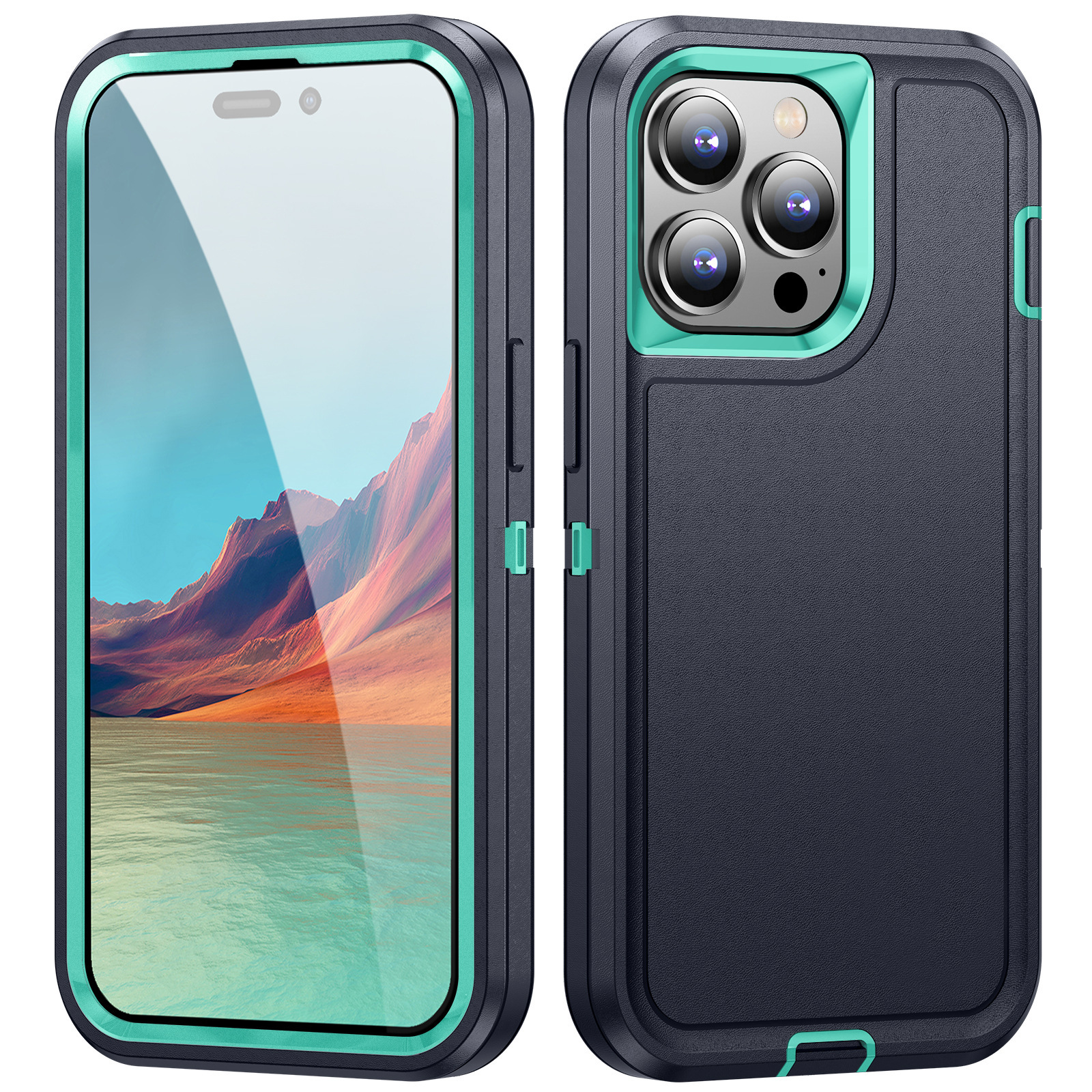 Funda protectora para teléfono móvil Apple 17 Pro Max, compatible con iPhone 16/15/14, anticaídas, con superficie plana y triple protección. image 9