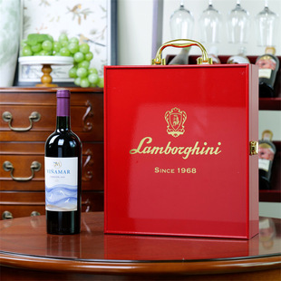 Factory Wholesale High-End 3-Pack Red Wine Gift Box Red Wine Wooden Box Custom Piano Paint Imitation Spray Paint Wine Box Packaging