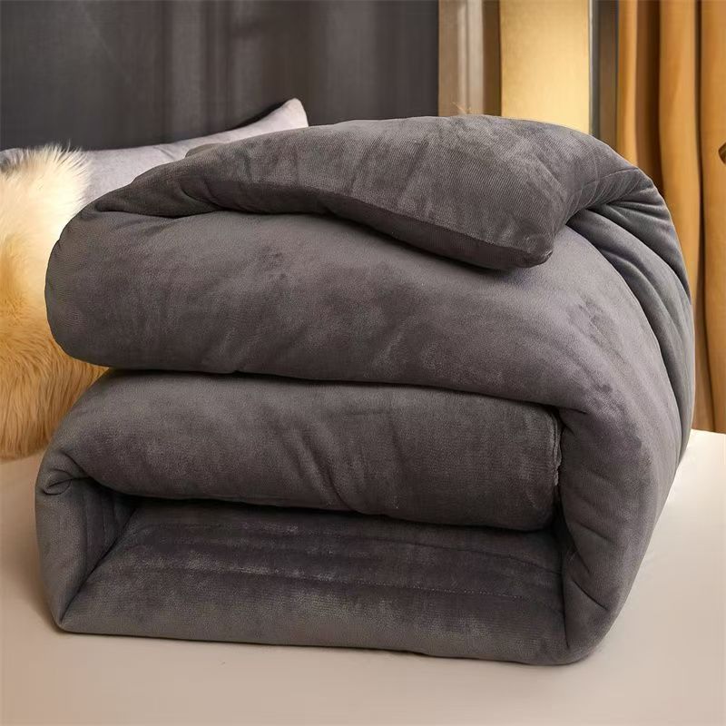 牛奶绒被子冬被棉被芯加厚保暖冬天宿舍单人学生羊羔绒冬季双面绒