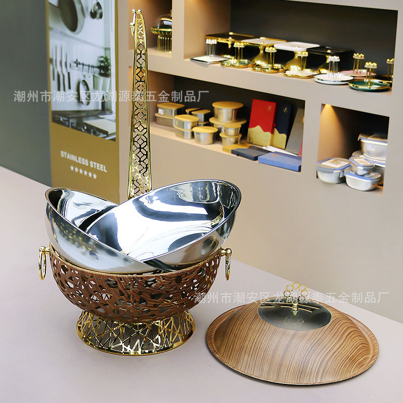 批发跨境不锈钢自助餐炉酒精加热保温锅Hanging Chafing Dishes|undefined