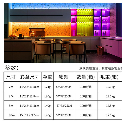 Smart LED Sensor Light RGBic Colorful Wardrobe, Cabinet, Bookcase, and Bed Strip Light with Bluetooth App & Human Body Induction