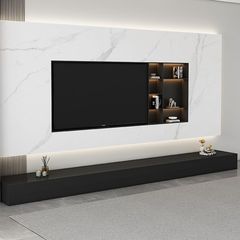 黒のテレビキャビネット、シンプルなテレビキャビネット、コーヒーテーブルの組み合わせ、小さなアパートのフロアキャビネット、フロアテレビキャビネット、テレビキャビネット