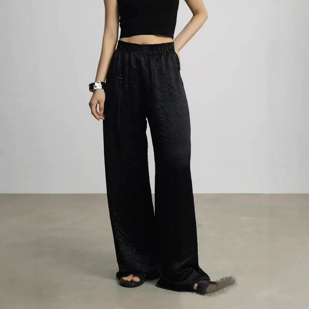 Retro fashionable trousers, elastic waist