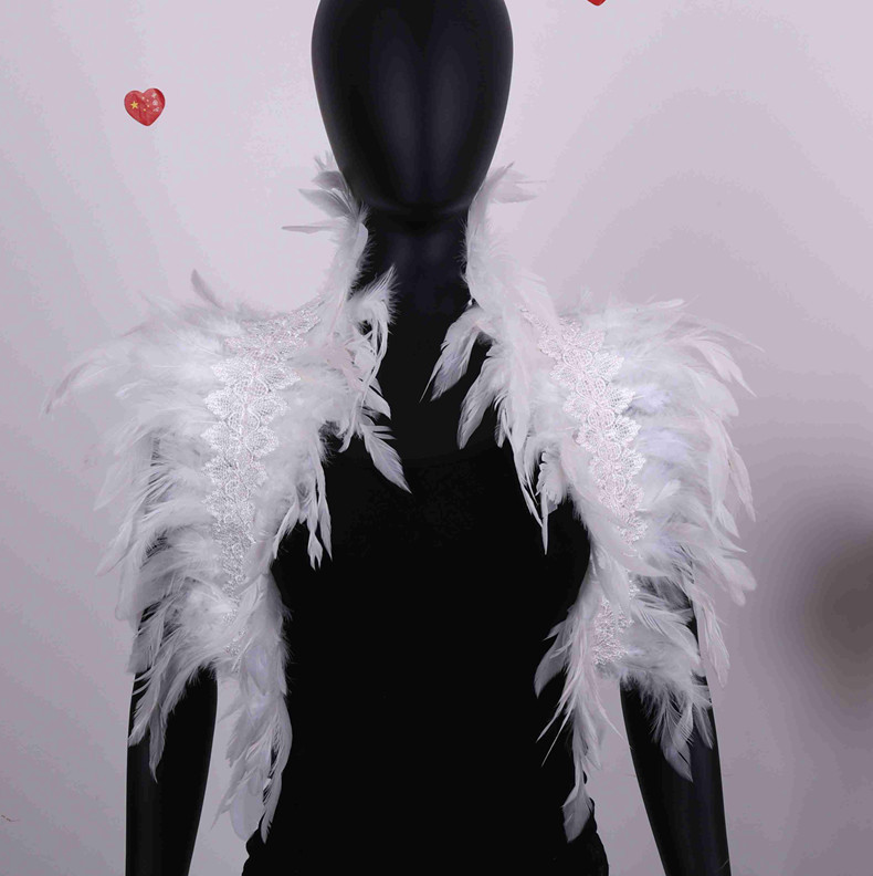 Directo DE FÁBRICA DE Amazon de suministro transfronterizo Festival bola del partido Chaleco de plumas mantón ropa del Cabo